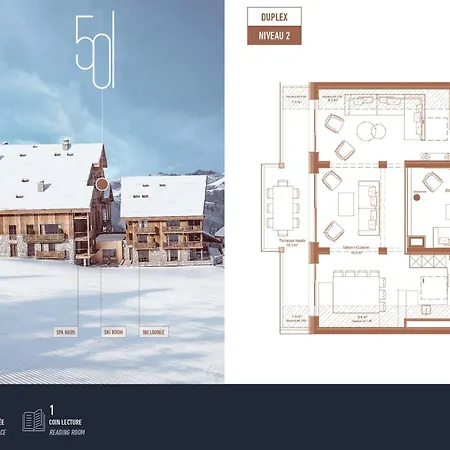 Antares Naos 501d - Somptuous Duplex Penthouse Luxury Inski Out